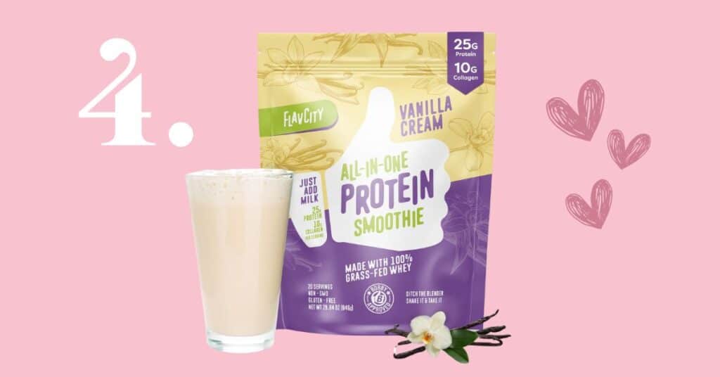 5. Flavcity Vanilla Cream Protein Smoothie